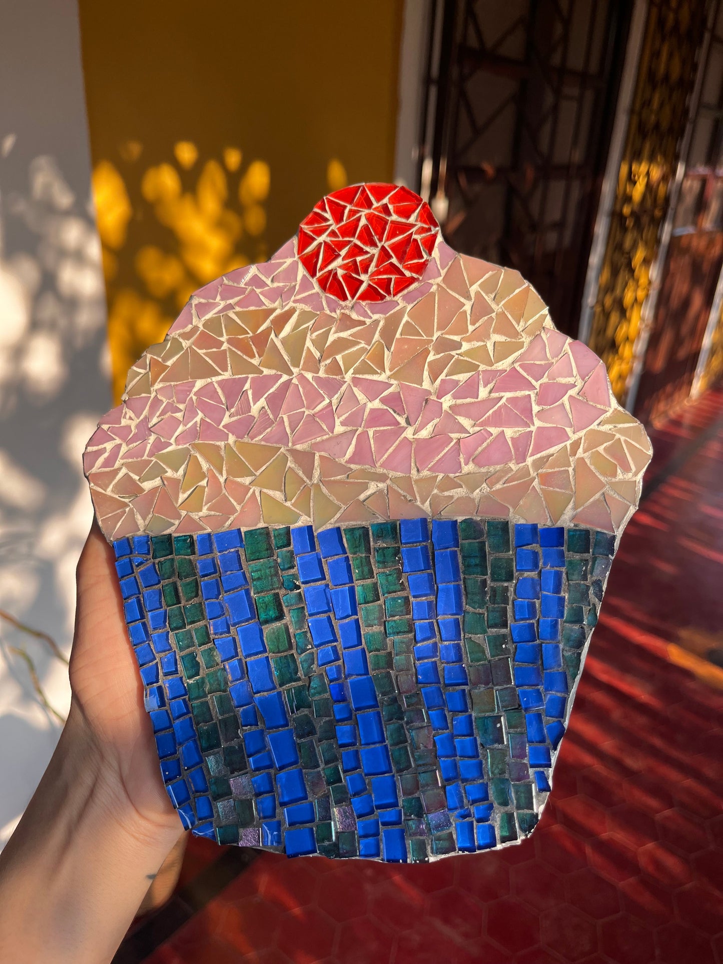 Cupcake Mosaic Wall Art