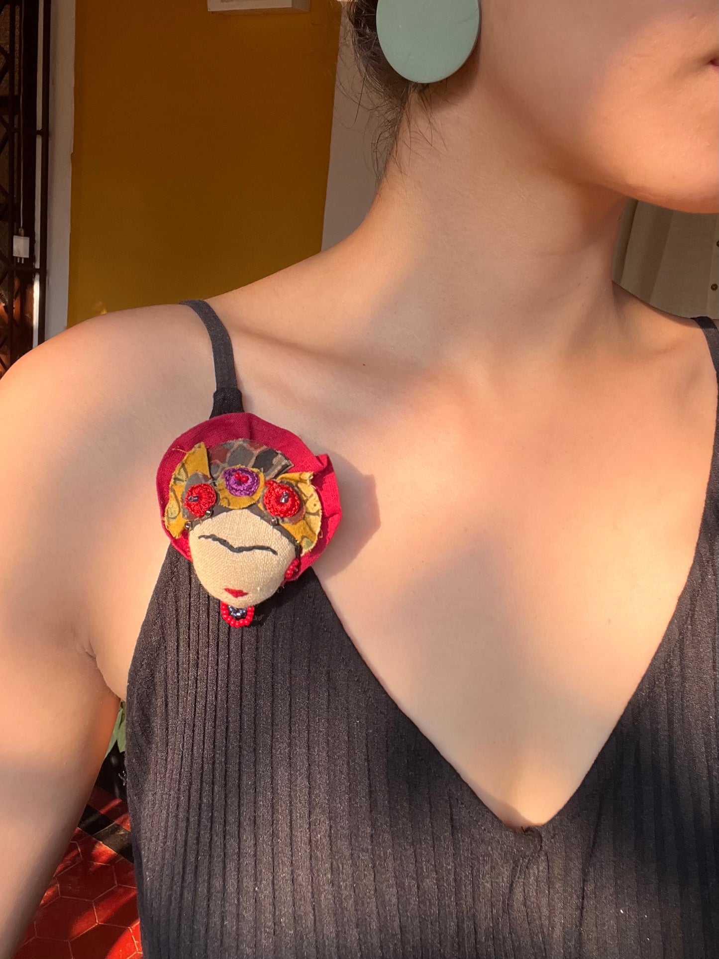 Frida Kahlo Brooch