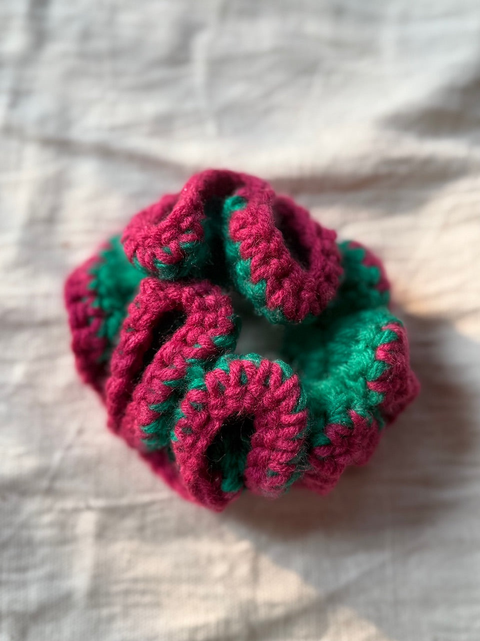 Crochet Scrunchies With Border