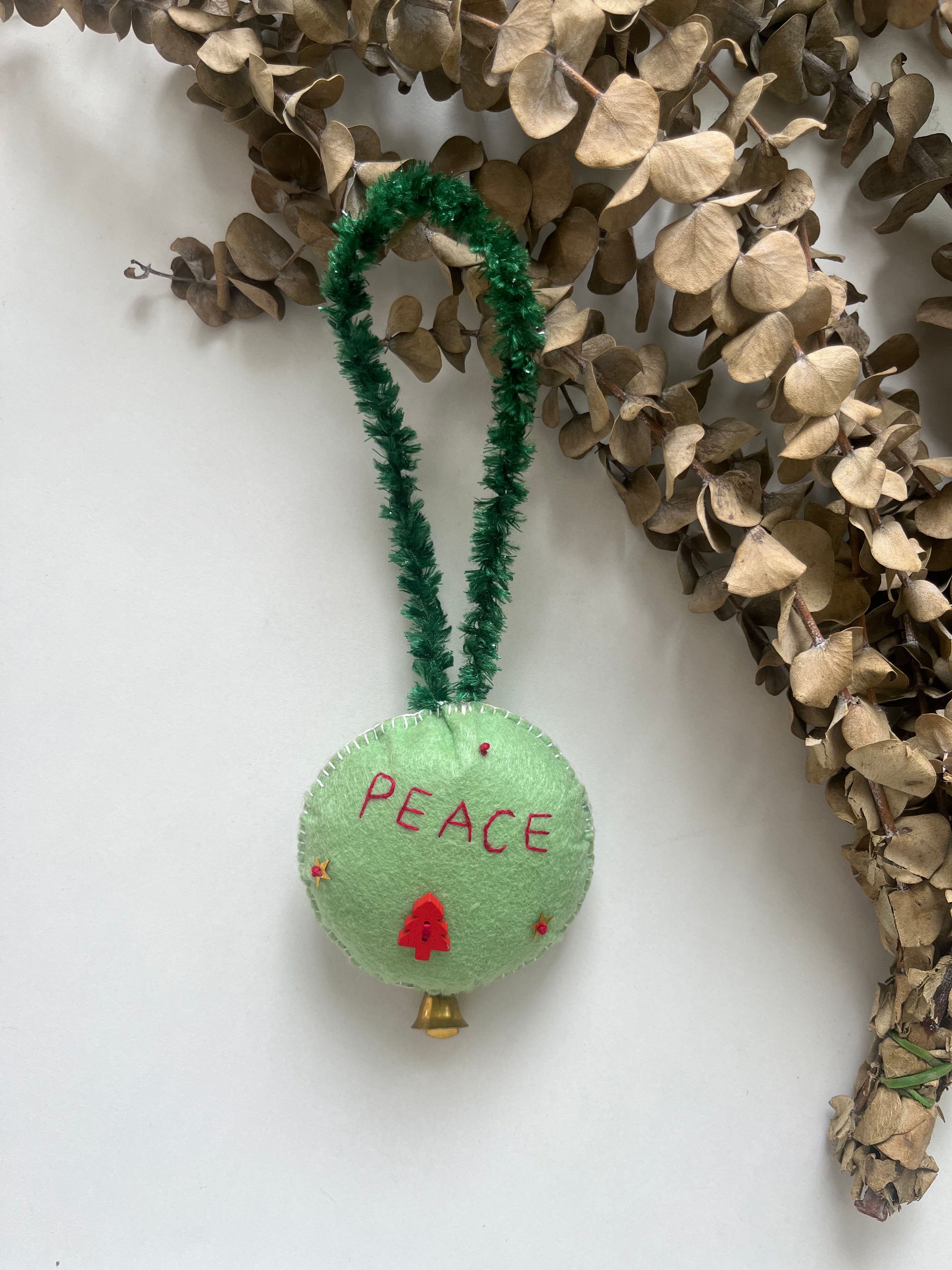 Hope & Peace Felt Ornament