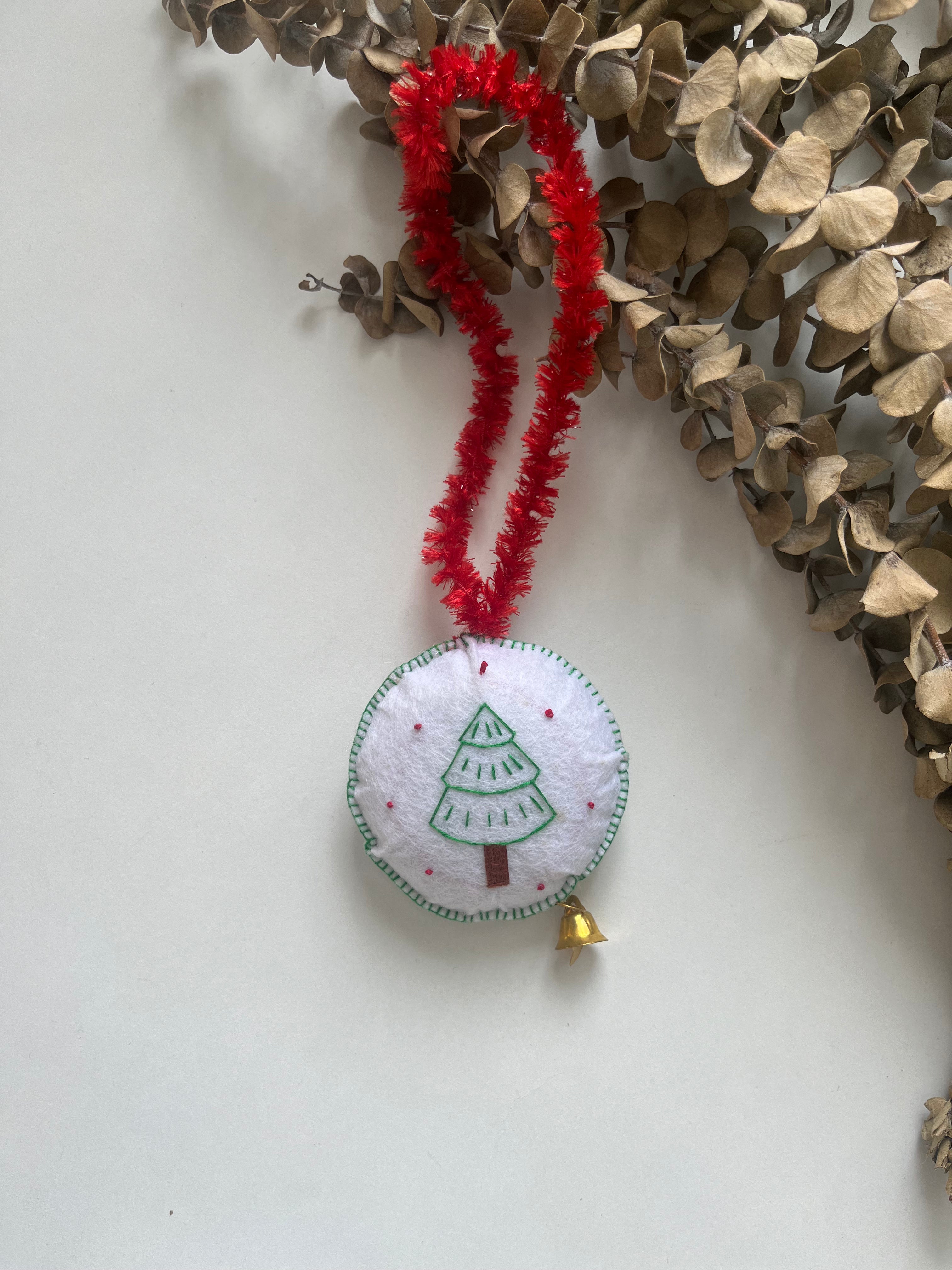 Cozy Christmas Tree Ornament