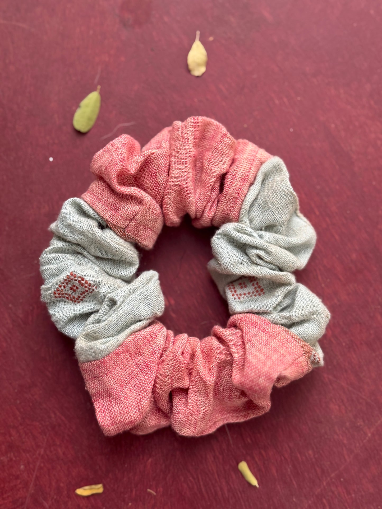 Teal Blush Scrunchie