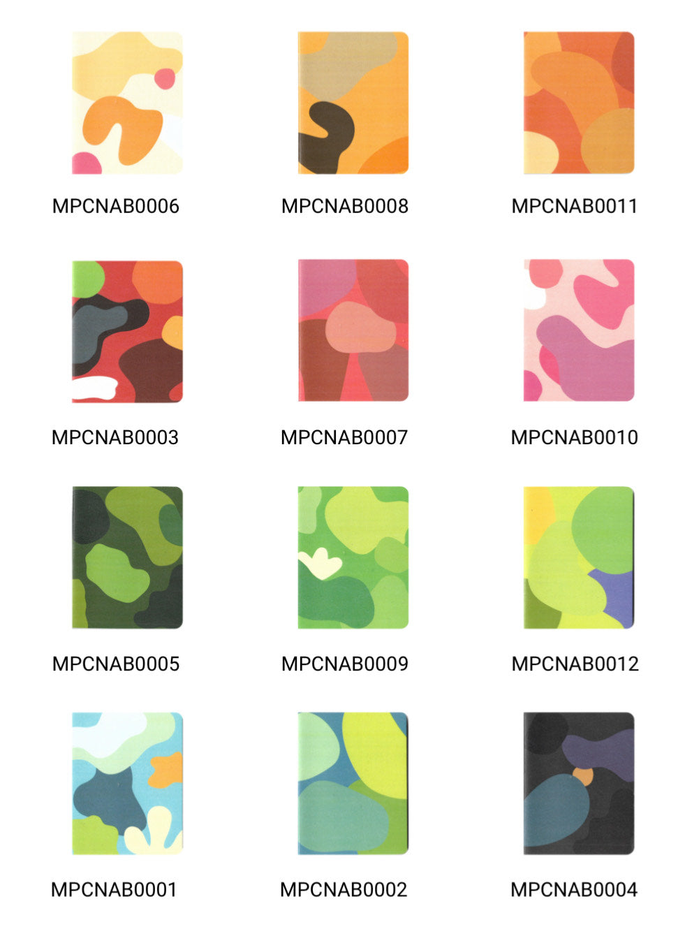 Set of 8 Pocket Notebooks : Abstract