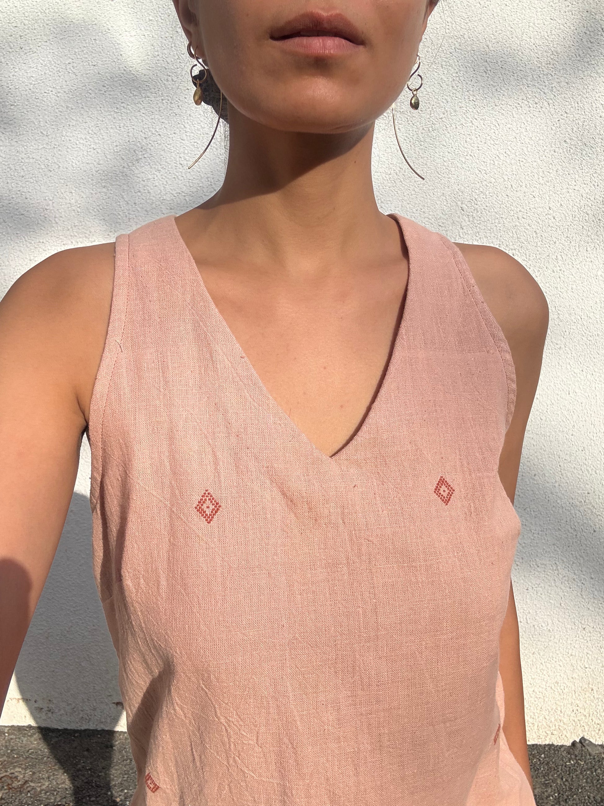 Salmon Shift Dress