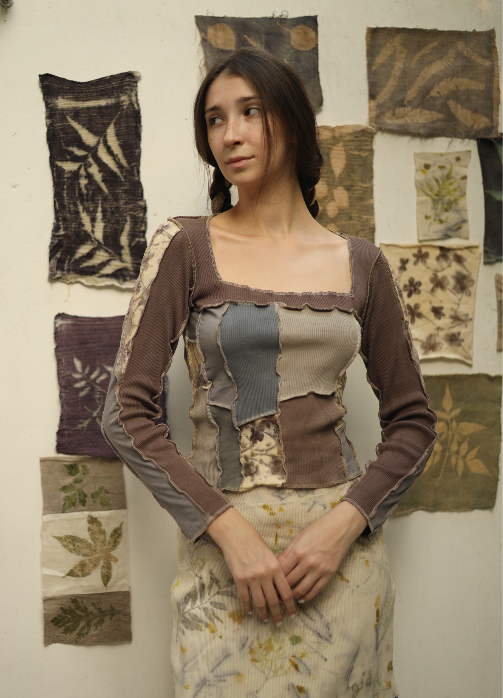 Walnut Zero Waste Top