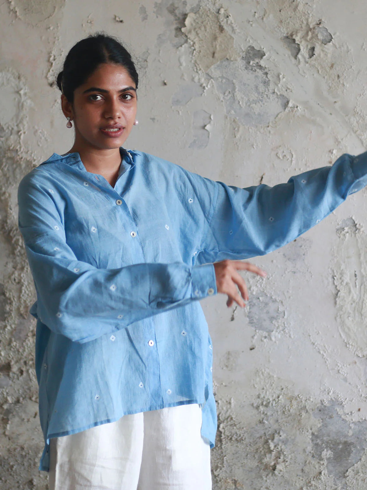 Core Shirt in Light Indigo