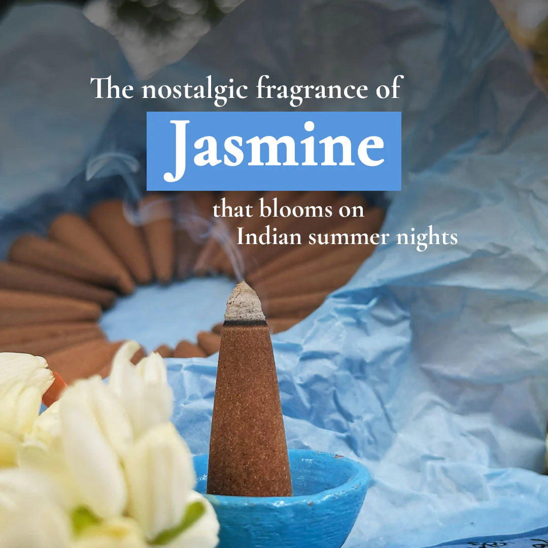 Motiya Dhoop - Pure Jasmine Incense Cones