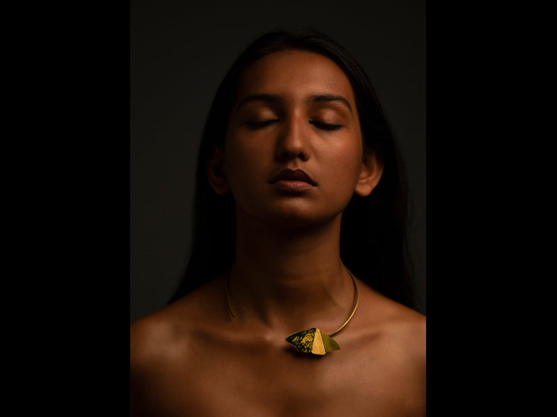 Halftorque Textured Necklace