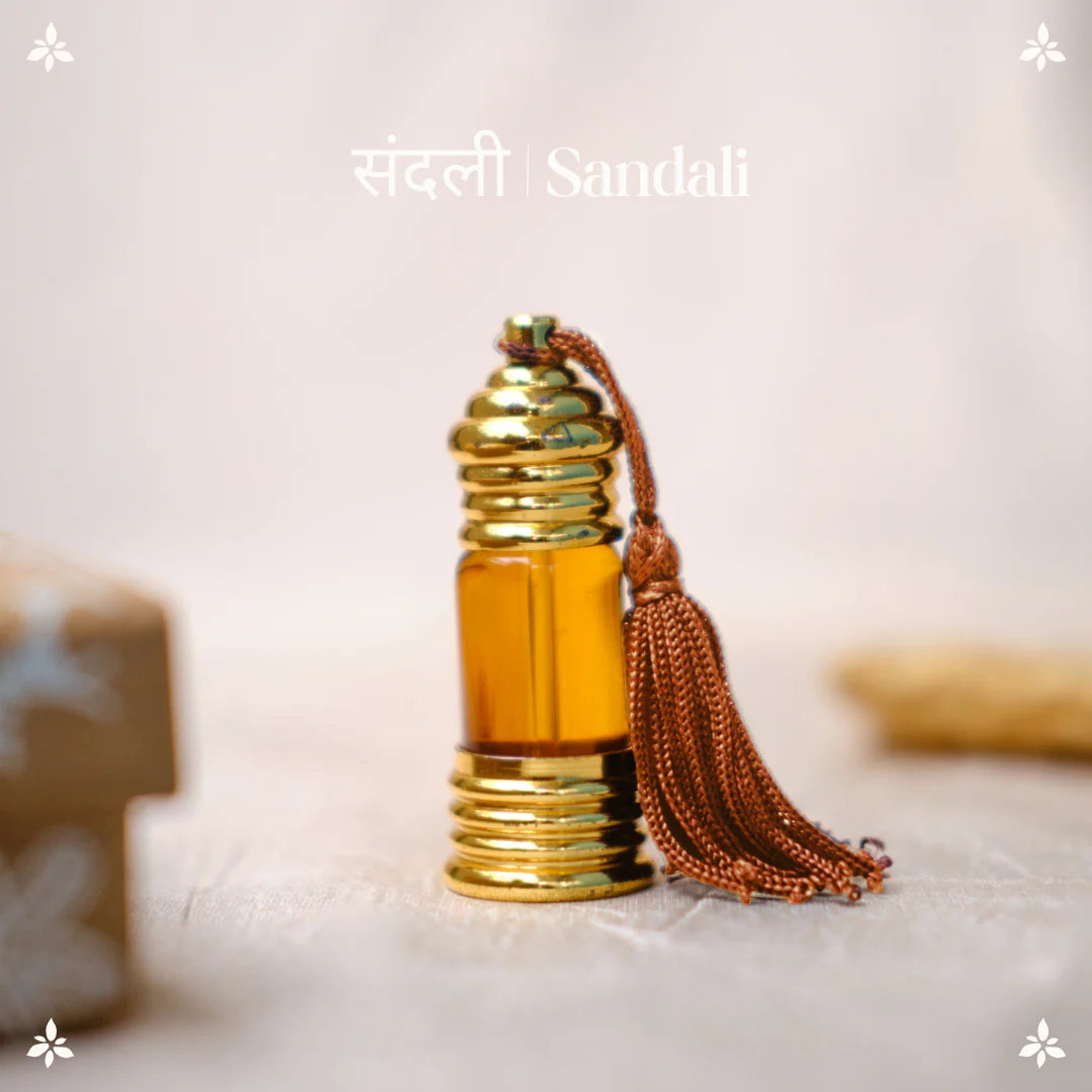 संदली | Sandali Natural Perfume Oil (Sandalwood Attar)