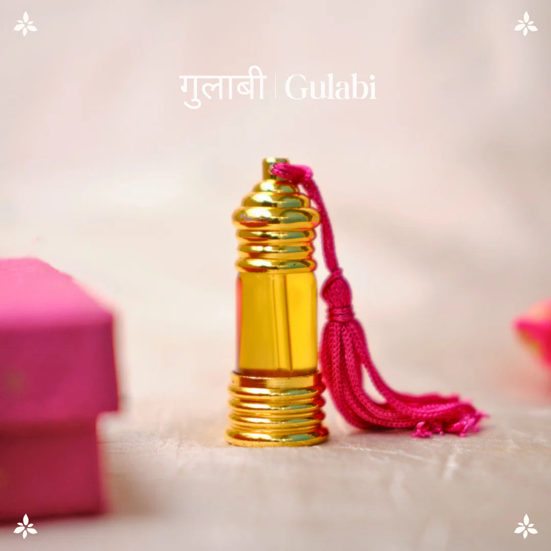 गुलाबी | Gulabi Natural Perfume Oil (Indian Rose Attar)