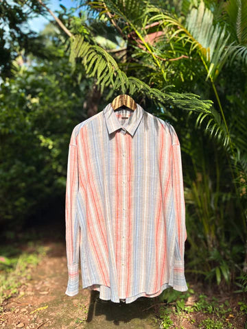 Ocean Stripes Boyfriend Shirt