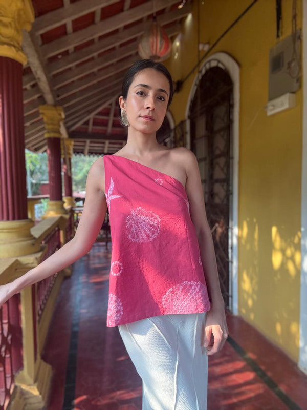 Sun-Kissed Shoulder Top