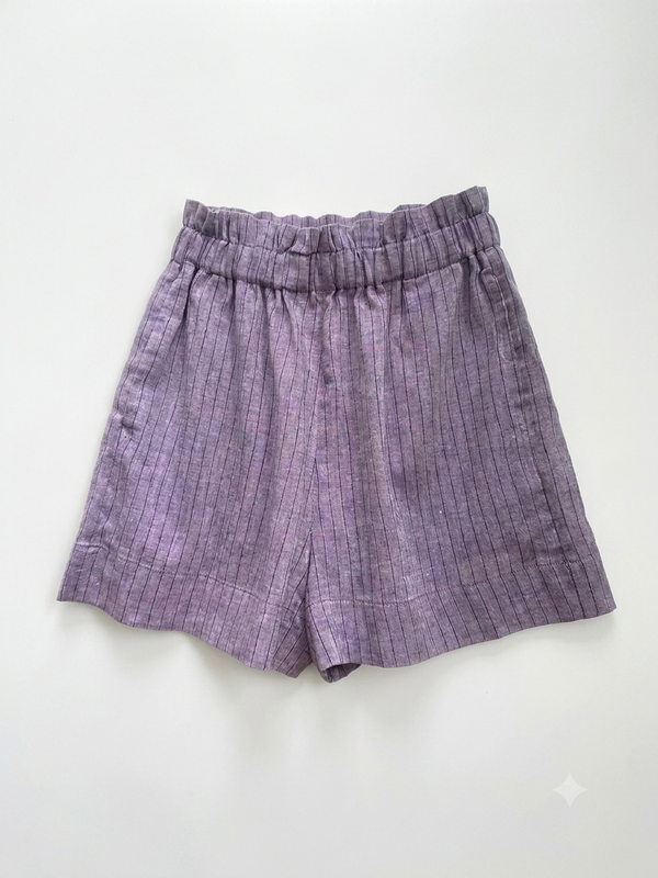 High-waisted Shorts - Lilac