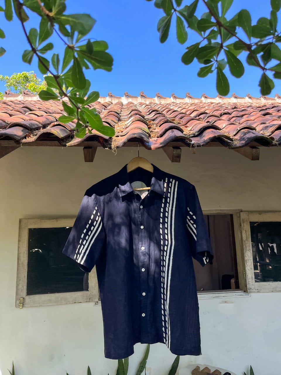 Dabu Unisex Shirt in Mul Cotton