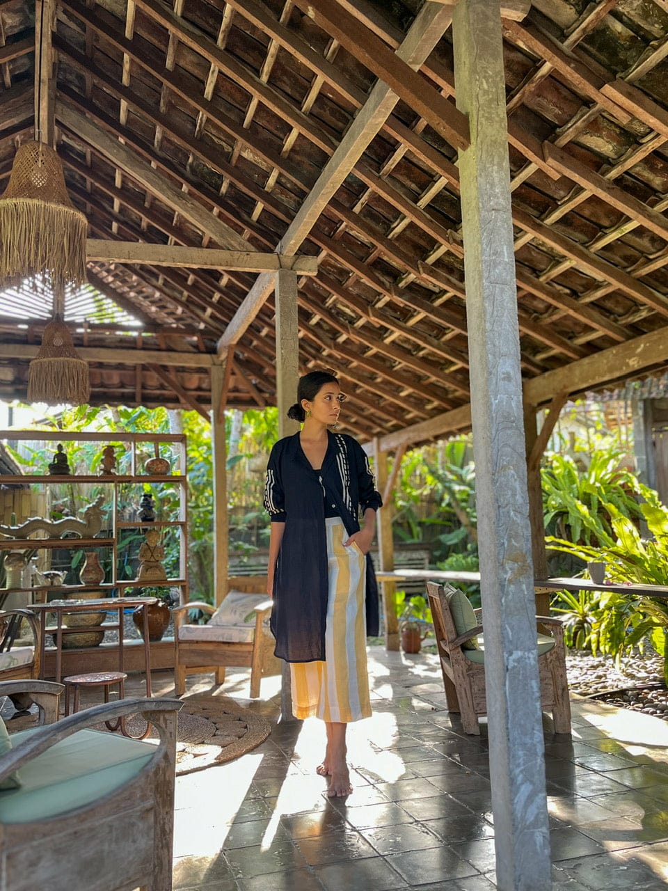 Oversized Shirt Dress in Mul Cotton