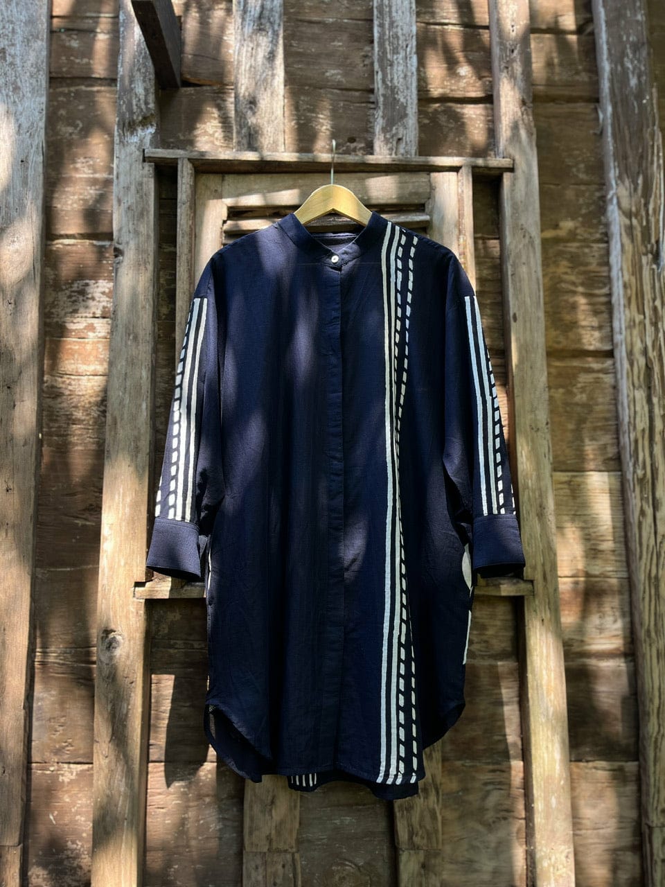 Oversized Shirt Dress in Mul Cotton