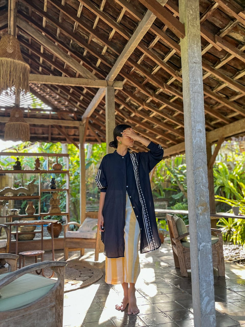 Oversized Shirt Dress in Mul Cotton