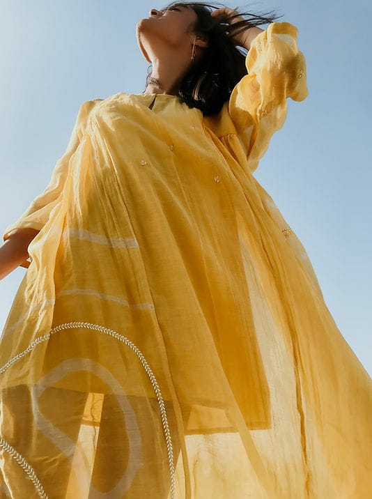 Sunny Yellow Ruzgar Dress