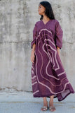 Aubergine Arazi Dress