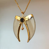 Avani Gold Faux Tiger Claw Sunburst Pendant (without chain)