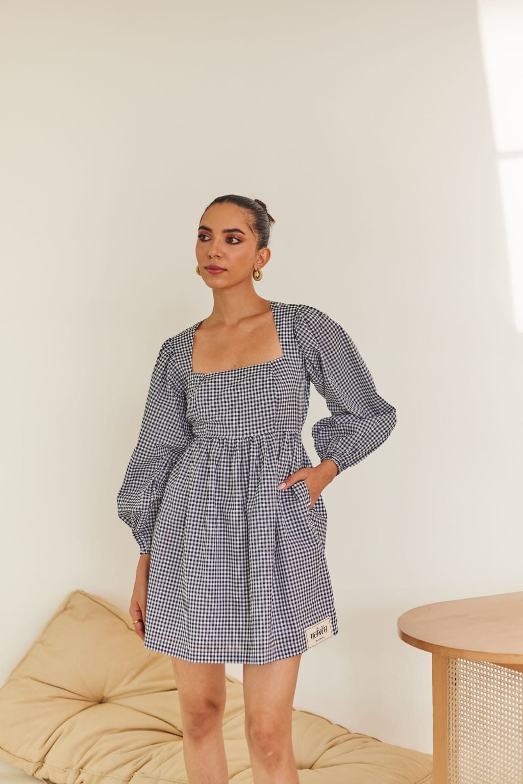 Cotton Gingham Summer Dress