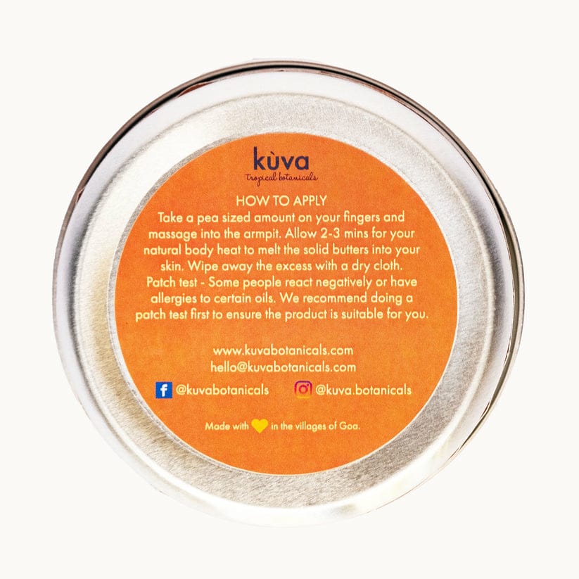 Deodorant Balm - Saligao Hills - Orange & Cedar