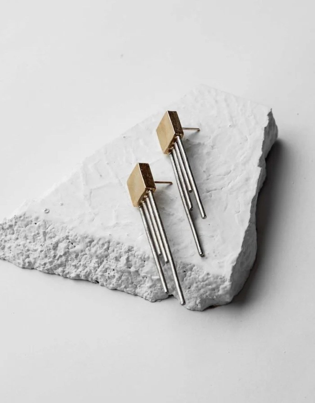 Square Trinity Earrings