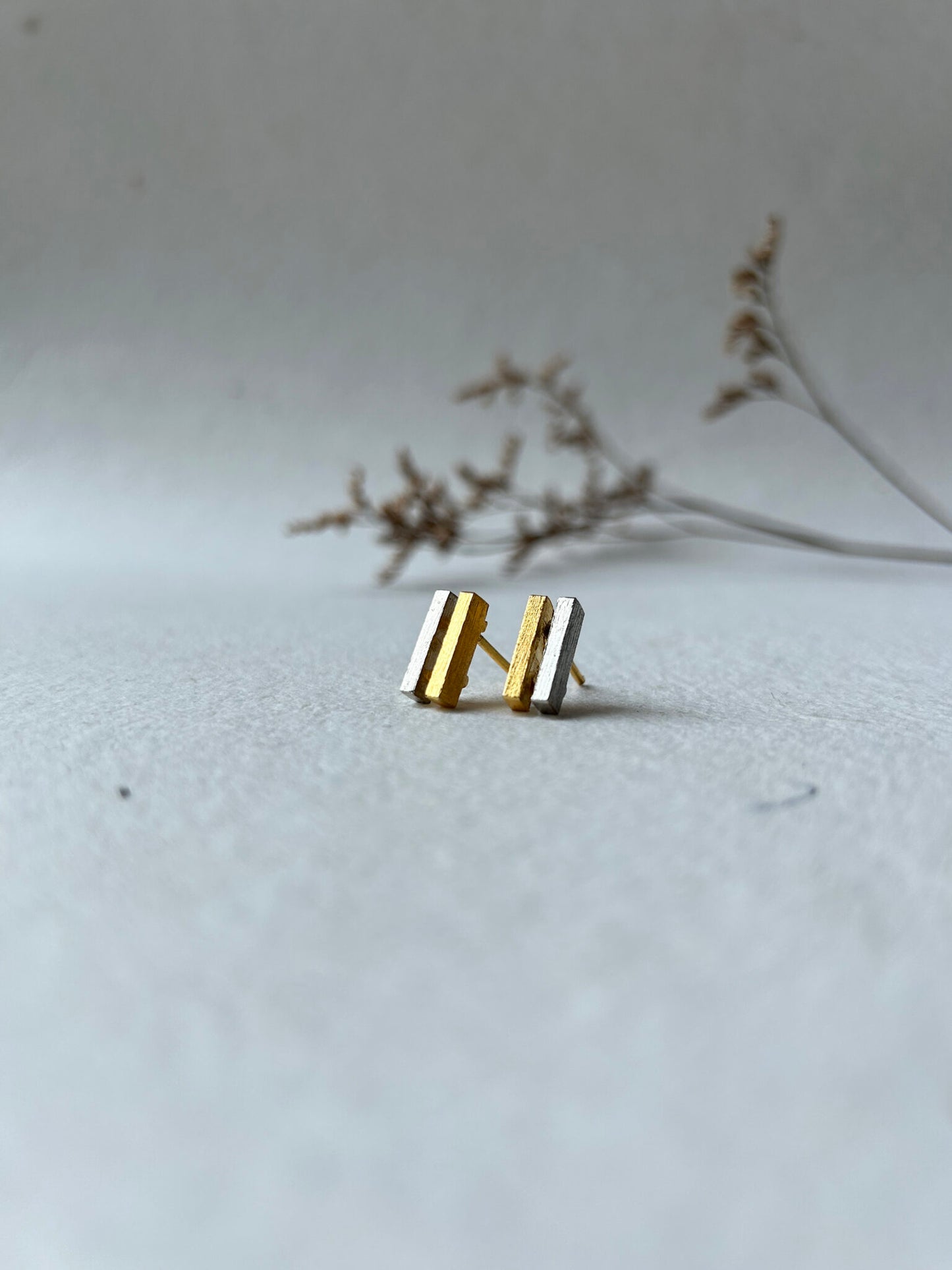 Oblique Stud Earrings