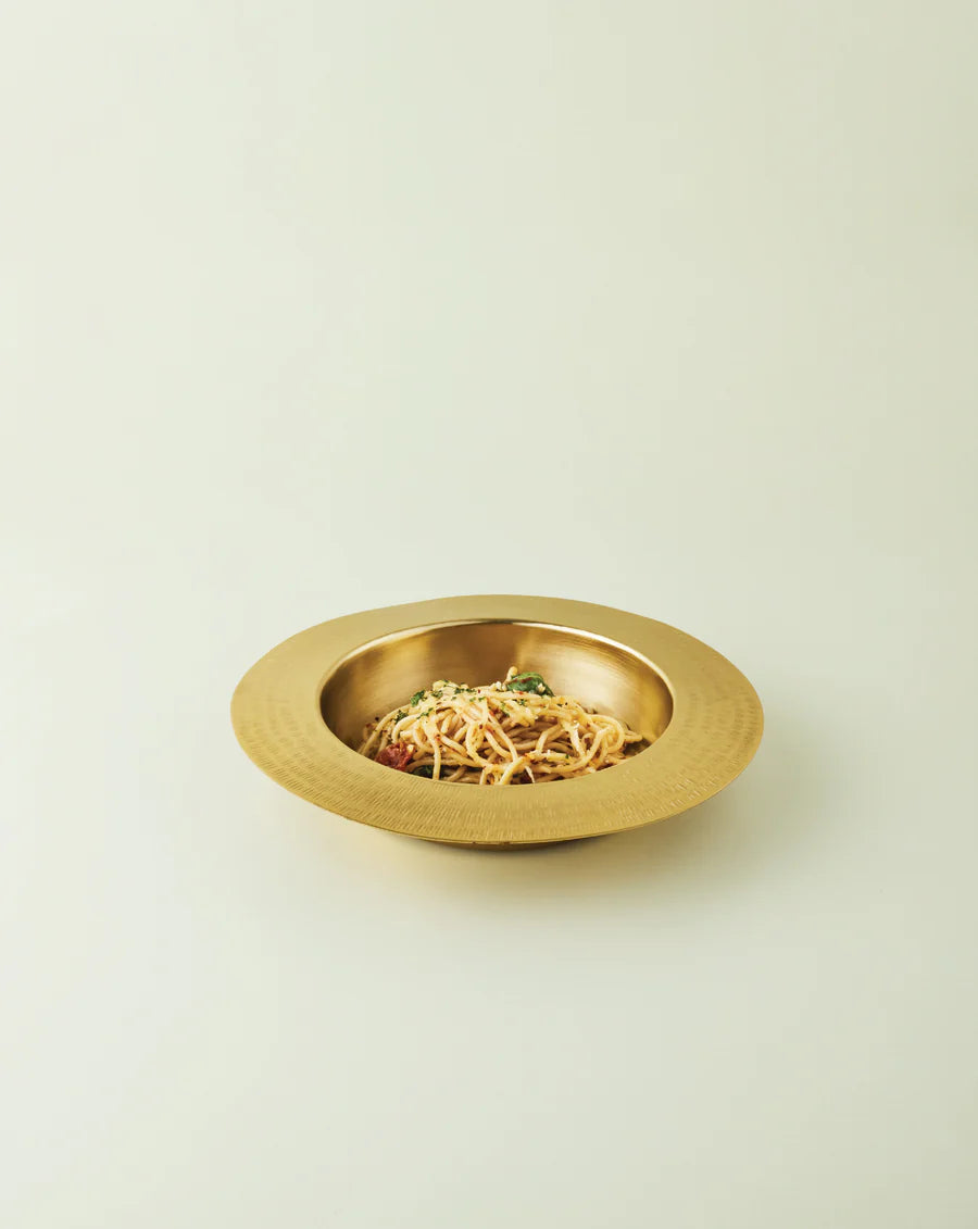 Brass Pasta Plate / Serving Bowl