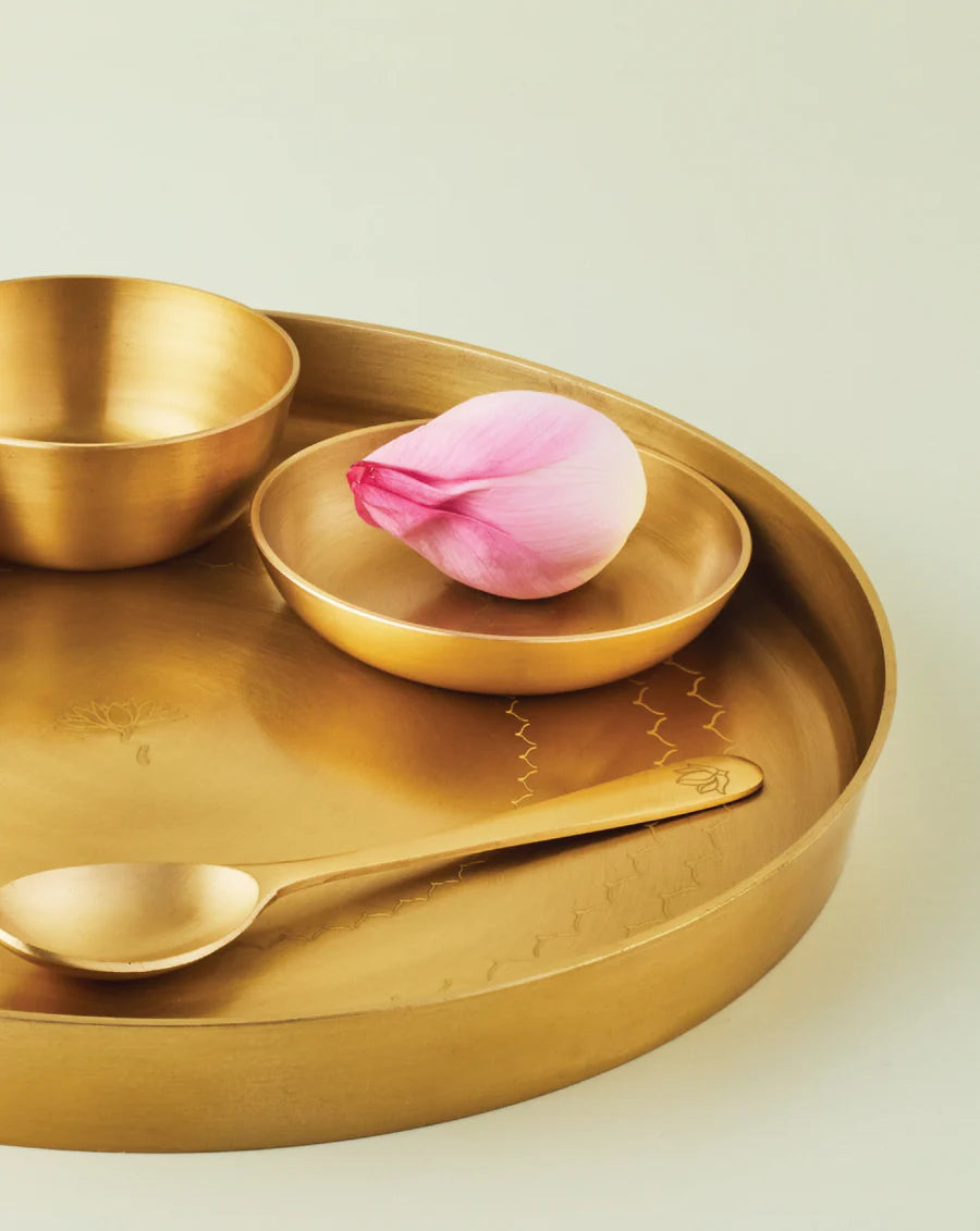 Brass Thali Set