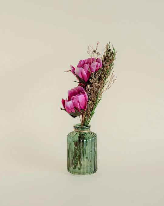 Blooms - Dried Flowers Bouquet in Glass Vase