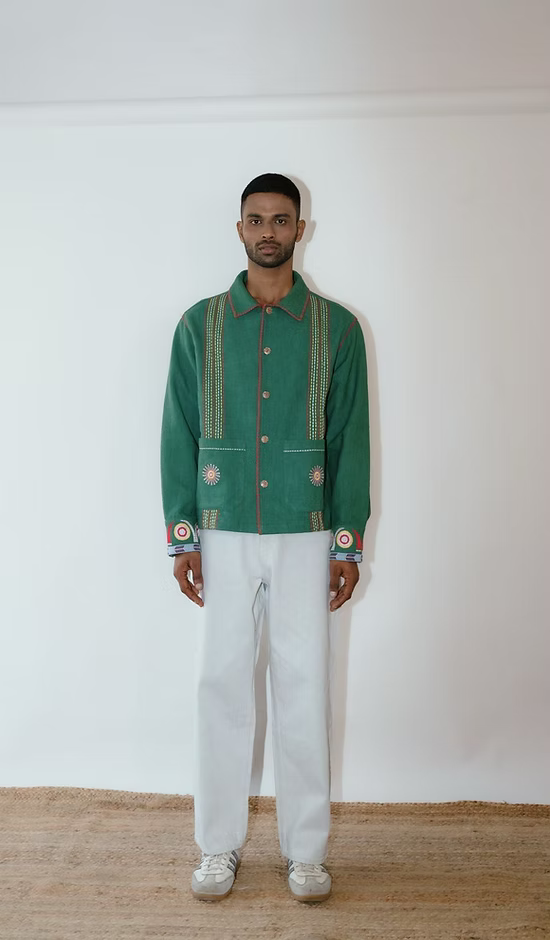 Ongtem Green Unisex Jacket