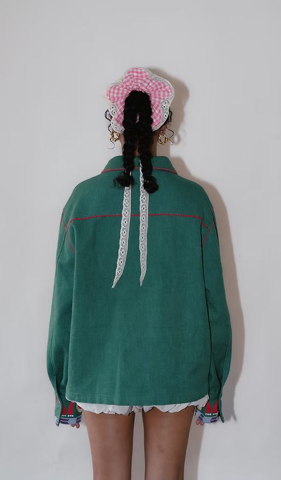 Ongtem Green Unisex Jacket
