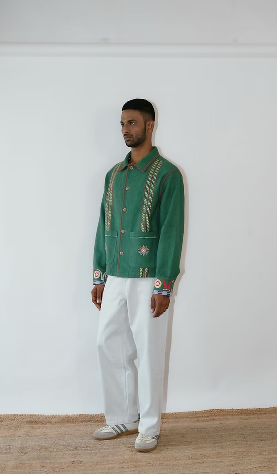 Ongtem Green Unisex Jacket