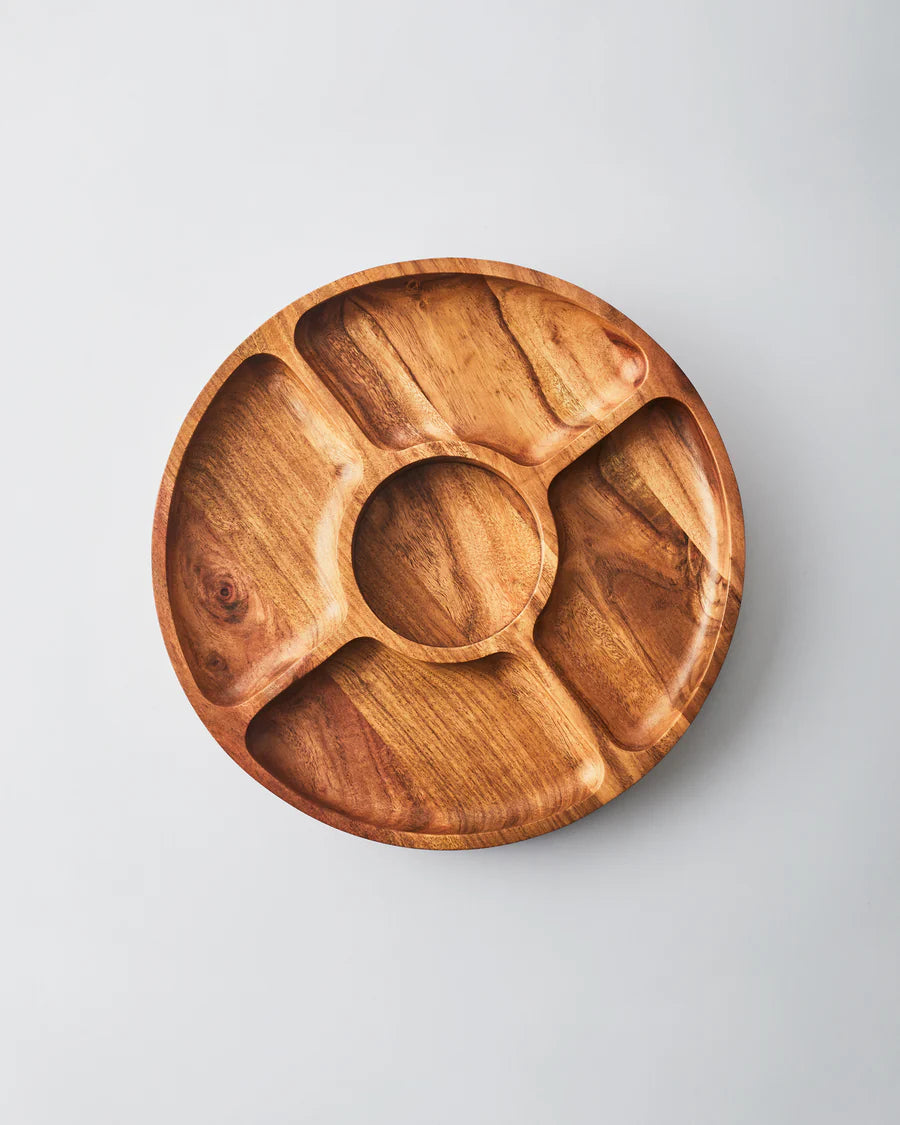 Wooden Chip & Dip Platter (Natural)