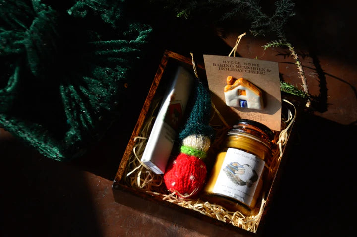 Cozy Cabin Nights Velvet Sequin Furoshiki Gift