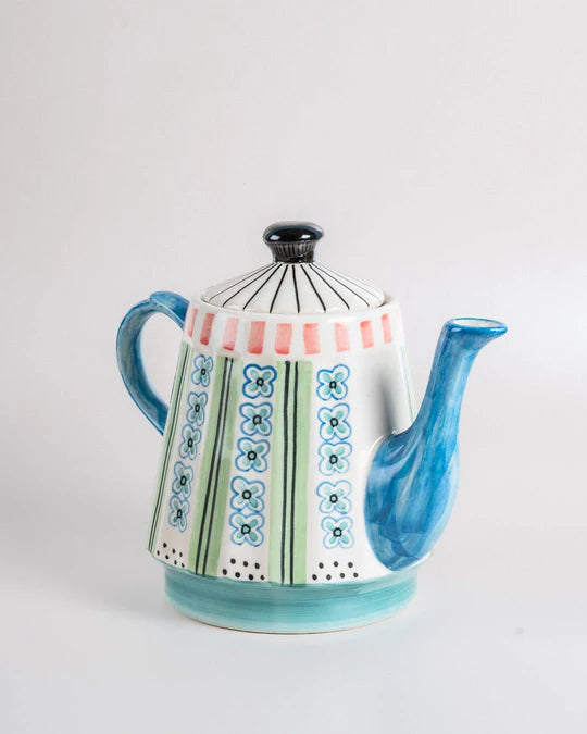 Masquerade Ceramic Teapot