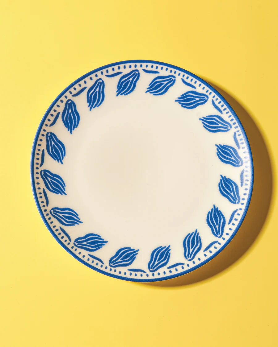 Mariquitas Side Plate - Blue