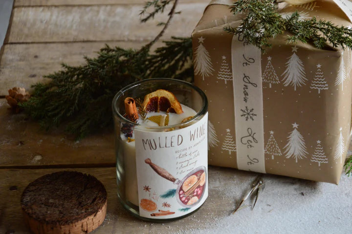 Mulled Wine | Spice & Dried Orange embellishments with a Bark Lid | Winter Edition