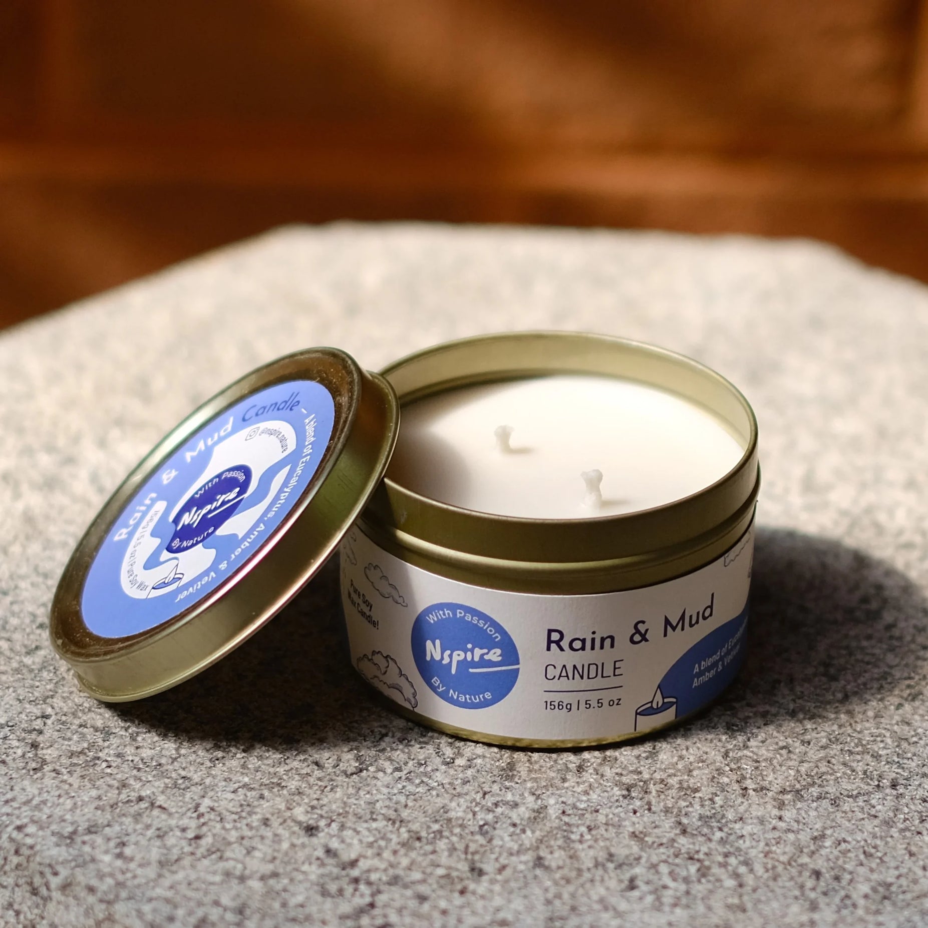 Rain & Mud Candle – Eucalyptus, Amber & Vetiver