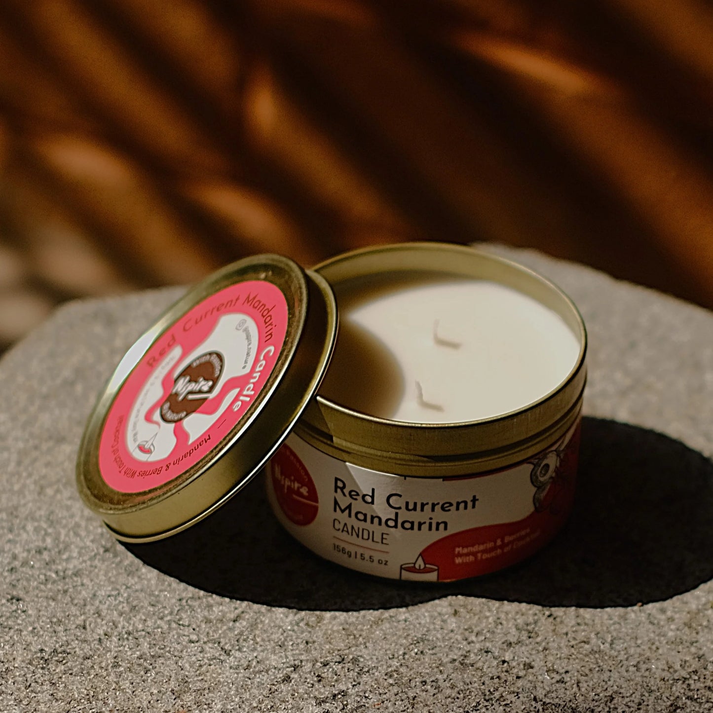 Red Current Mandarin Candle – Fruity & Zesty Soy Wax