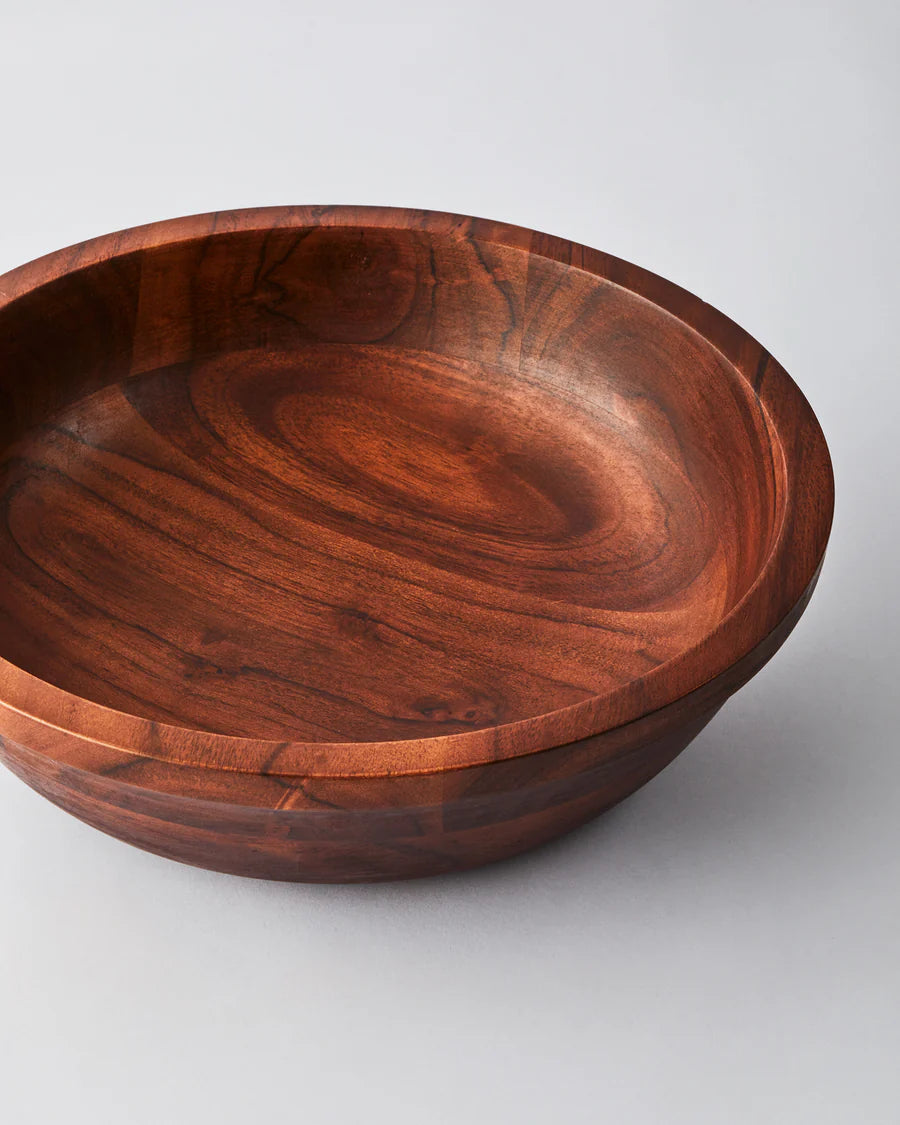 Wooden Serving Bowls (Dark Acacia)