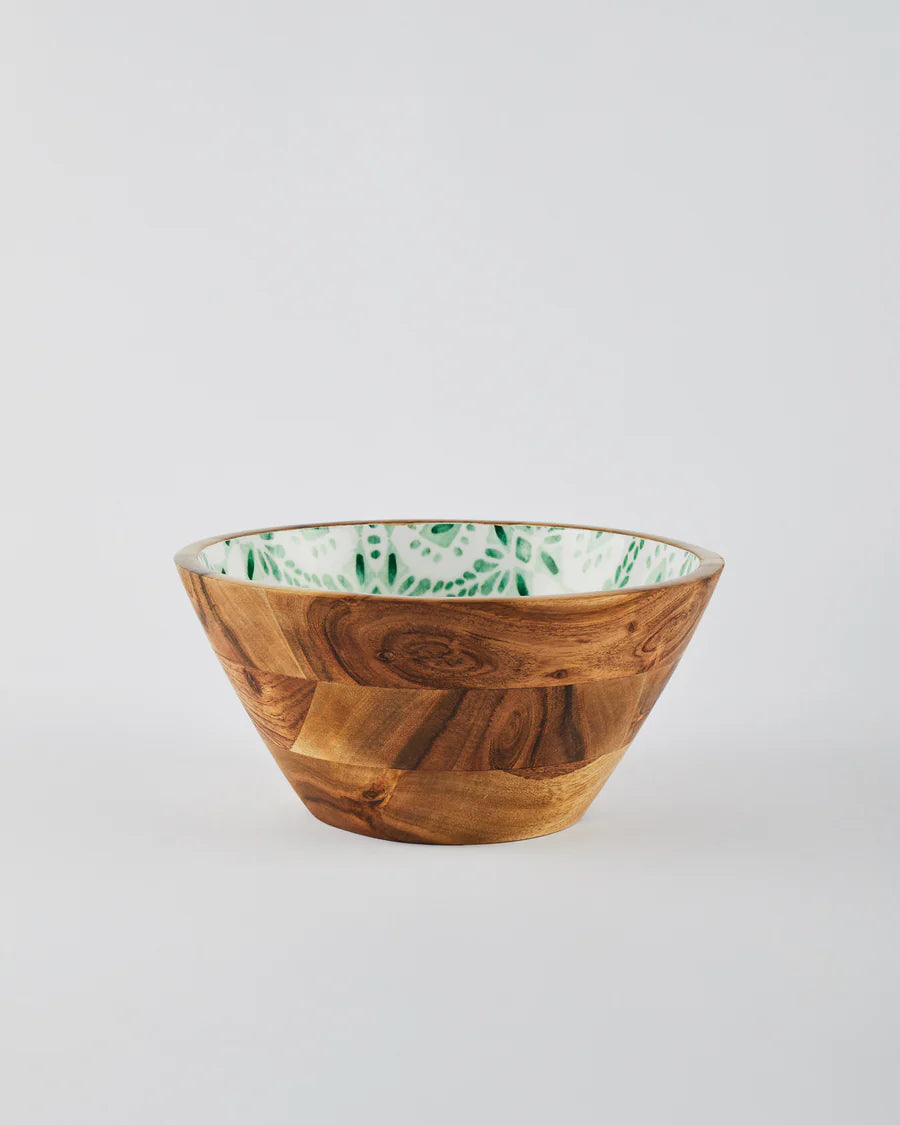 Wooden Salad Bowl w/ Servers - Sigago