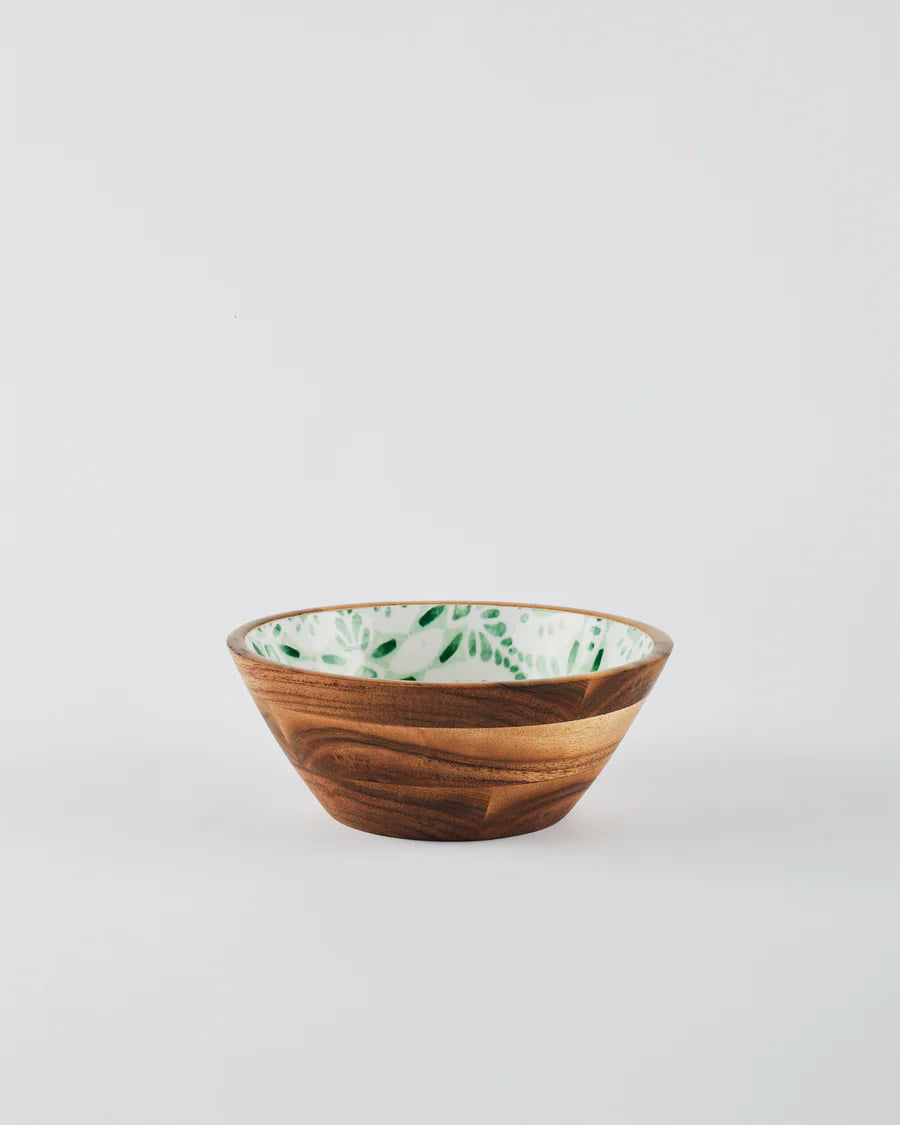 Wooden Salad Bowl w/ Servers - Sigago