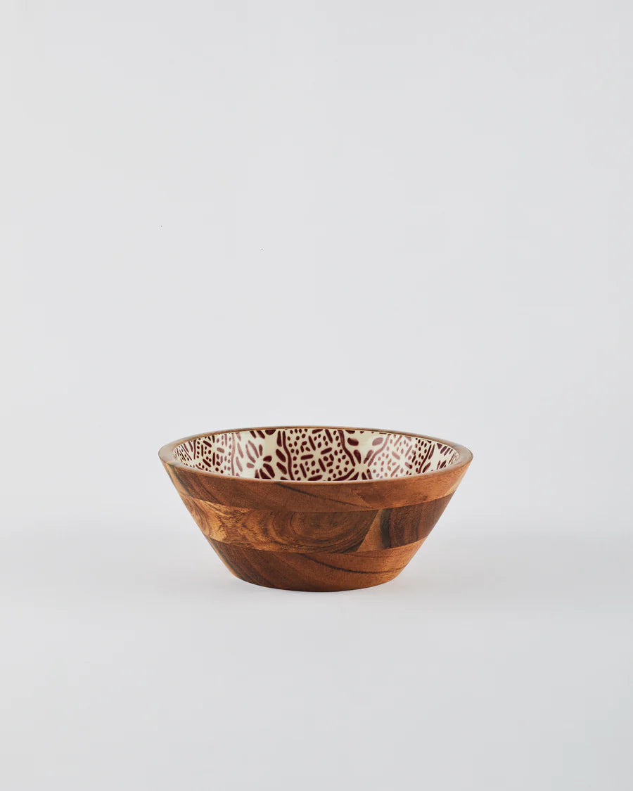 Wooden Salad Bowl w/ Servers - Tuli