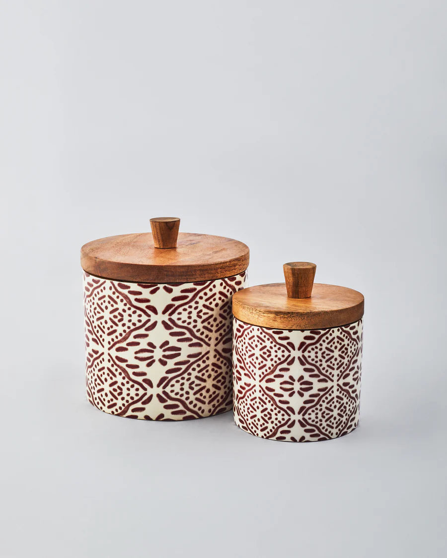 Wooden Storage Jar - Tuli