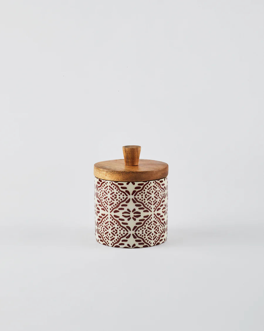 Wooden Storage Jar - Tuli