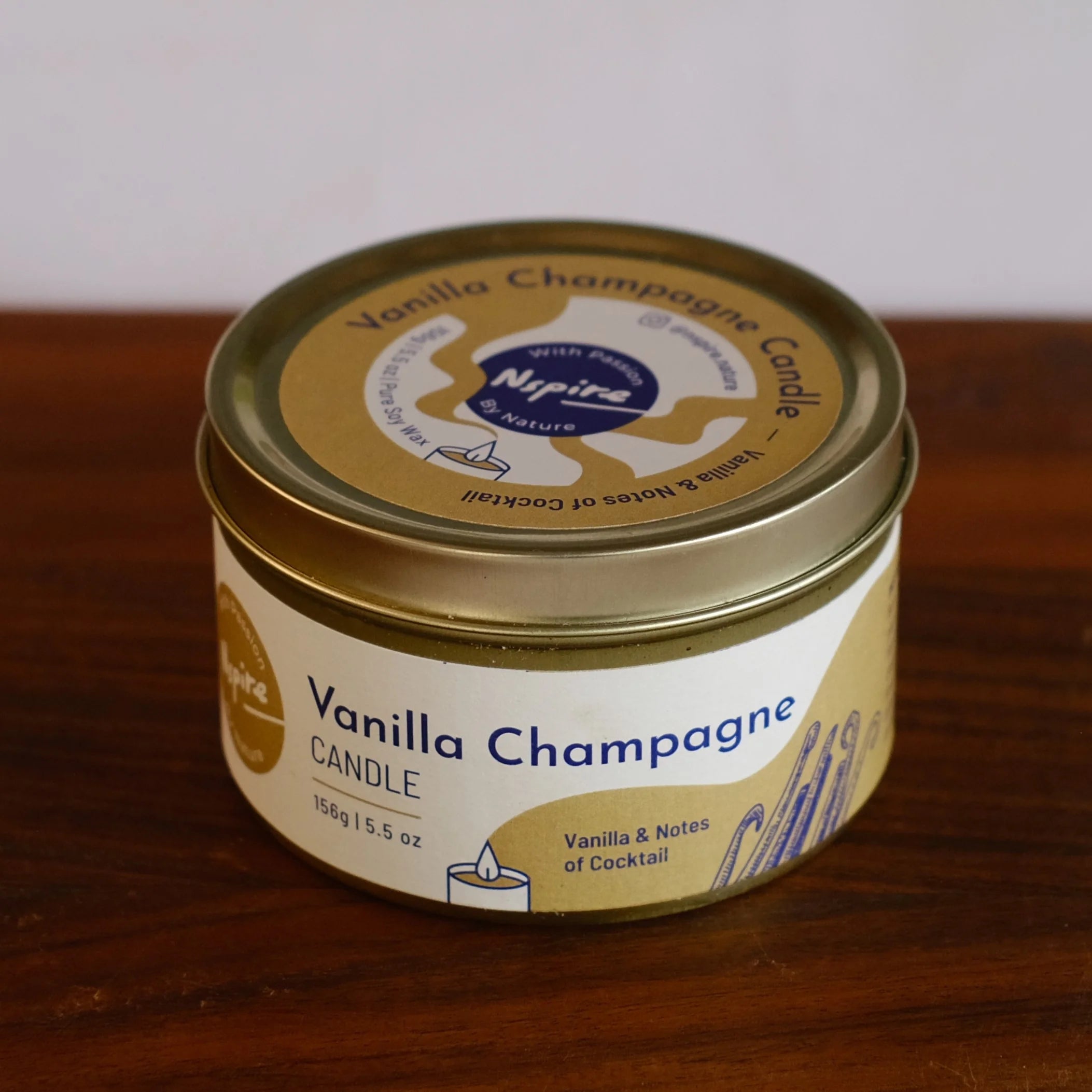 Vanilla Champagne Candle – Sweet & Bubbly Scent
