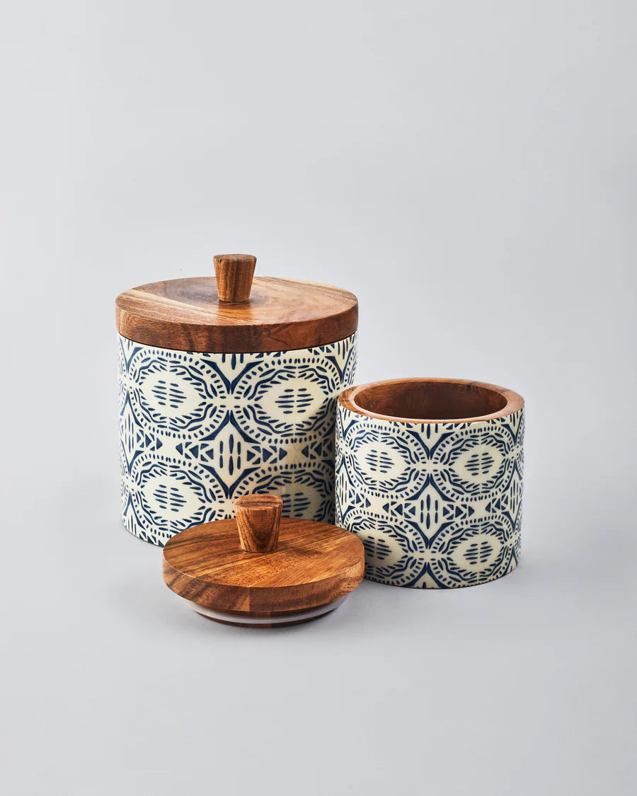 Wooden Storage Jar - Fai