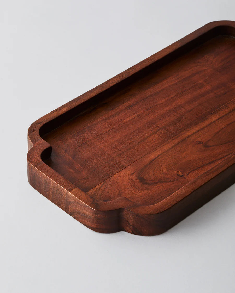 Wooden Tray (Dark Acacia)